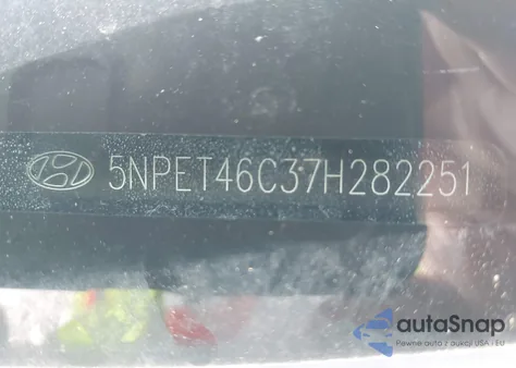 2007 Hyundai Sonata Gls from USA, damaged, VIN 5NPET46C37H282251